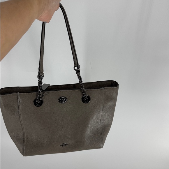 Coach Women’s Gray with a hint of Brown Leather Tote Bag
EUC - Picture 16 of 17